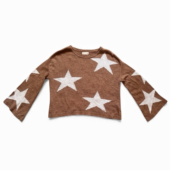Altar'd State Sweaters - Altar’d State Star Brown Sweater Size XS